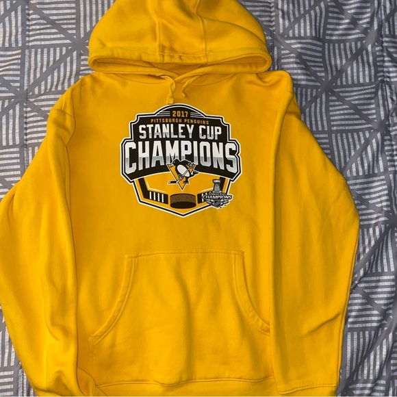 Pittsburg Penguins Stanley Cup Champions 2017 Hoodie Medium - Picture 3 of 6